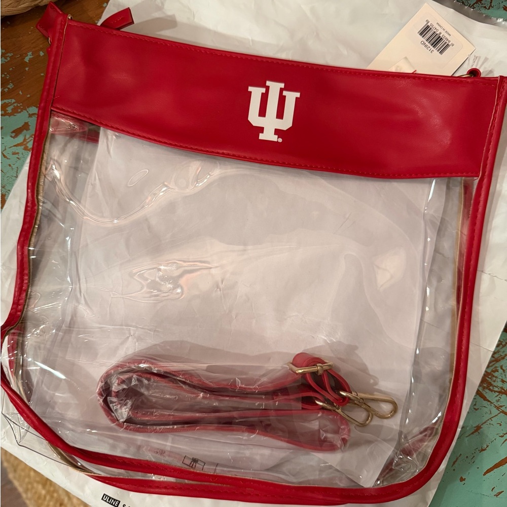 IU Red Clear Shoulder Bag